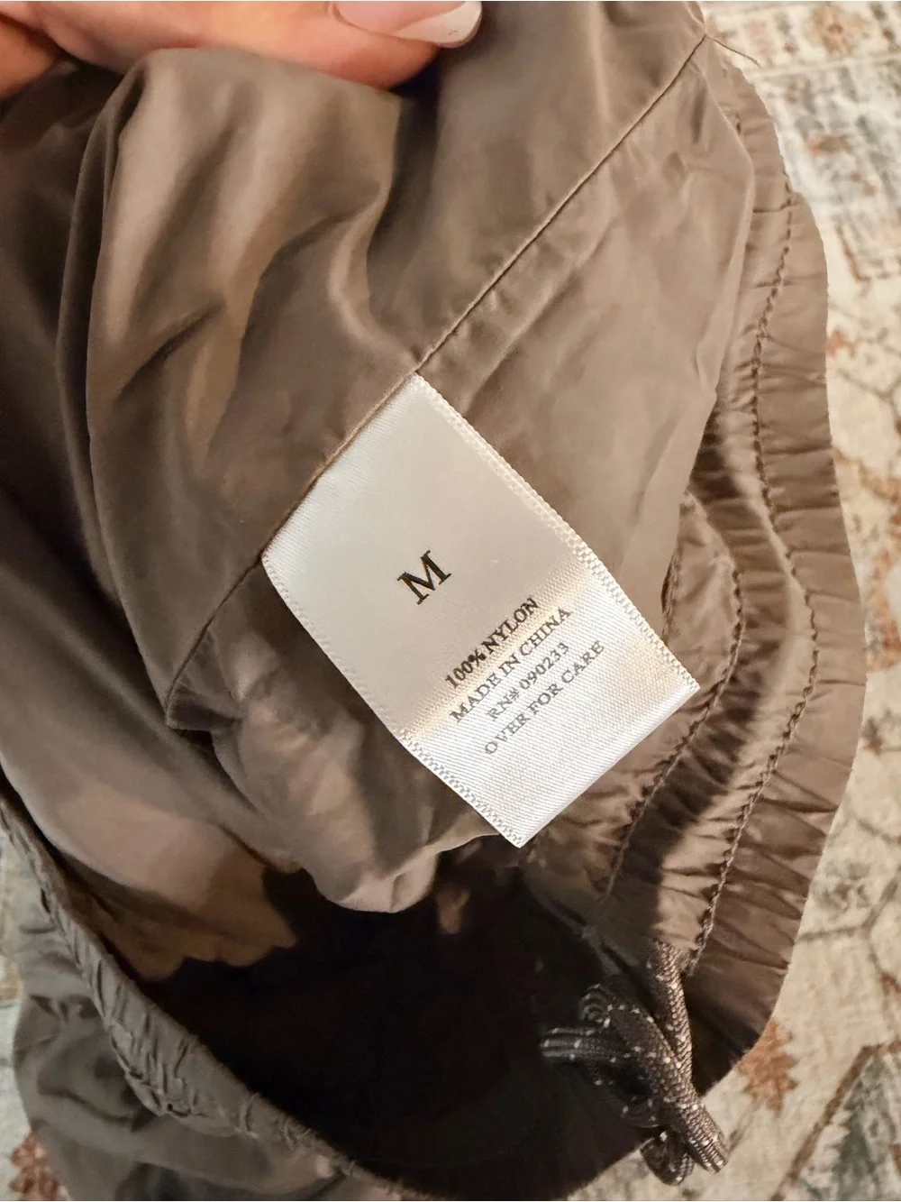 a. r. c. nylon joggers gray